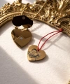 Çizimli ve Yazılı Kalp Zarf Kolye