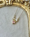 Fiyonk Pembe Kalp Kolye