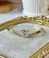 Oval Taşlı Bilezik