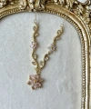 Pembe Taşlı Blossom Vine Kolye