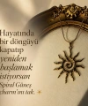 Spiral Güneş Kolyesi