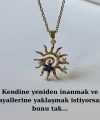 Yıldızlı Spiral Güneş Kolye
