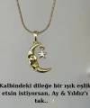 Yıldızlı Hilal Kolye