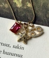 Burç ve İlham Charmları Kolyesi