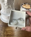 Beyaz Akik Taşlı Vintage Küpe I Çelik