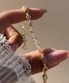 Pembe Kalpli Su Yolu Bileklik I 925 Gümüş