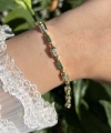 Yeşil Almira Vintage Bileklik I 14K Altın Kaplama