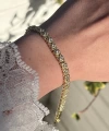 Vintage Çiçek Bileklik I 14K Altın Kaplama