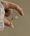 Beyaz Gül Bileklik I Çelik