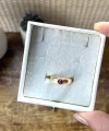 Bordo Taşlı Vintage Yüzük I 14 Altın Kaplama