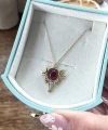 Bordo Tılsım Kolye I 925 Gümüş
