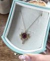 Bordo Tılsım Kolye I 925 Gümüş