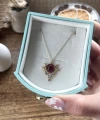 Bordo Tılsım Kolye I 925 Gümüş