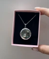 Çift Fotoğraflı Yuvarlak Kapaklı Kolye (2 cm)