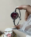 Bordo Kalp Ekran Kelepçe Saat