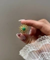 Emerald Sunburst Yüzük