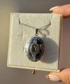 Fotoğraf ve Yazılı Oval Kapaklı Kolye (2,3 cm)