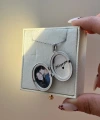 Fotoğraf ve Yazılı Oval Kapaklı Kolye (2,3 cm)
