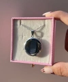 Fotoğraf ve Yazılı Yuvarlak Kapaklı Kolye (2 cm)