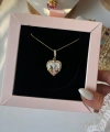 Gilded Secret Heart Kolye