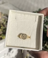 Göz Motifli Vintage Yüzük I 14 Altın Kaplama