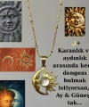 Güneş ve Hilal Kolye