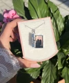 Güneş ve Yıldız Desenli Fotoğraflı Kolye