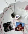 Kalp Şeklinde Fotoğraflı Kolye