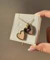 Kapaklı Çift Fotoğraflı Kalp Kolye(1,7 cm)