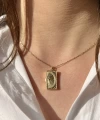 Kapaklı Sunshine Fotoğraflı Kolye I Çelik
