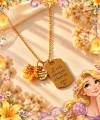 Karanlıkta Parlayan Rapunzel Çiçeği Kolye