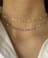 Fatma Ana El ve Ay Motifli Choker Zincir Kolye I 925 Gümüş