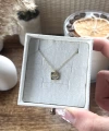 Minimal Kare Göz Kolye I 925 Gümüş