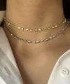 Fatma Ana El ve Ay Motifli Choker Zincir Kolye I 925 Gümüş