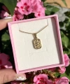 Dörtgen Tılsım Göz Kolye I Çelik