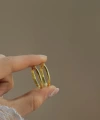 Oval Halka Küpe I 925 Gümüş