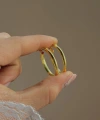 Oval Halka Küpe I 925 Gümüş
