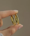 Oval Halka Küpe I 925 Gümüş