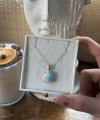 Larimar Taşlı Kolye (Rahatlatıcı Taş) | 925 Gümüş