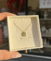 Minimal Kare Göz Kolye I 925 Gümüş