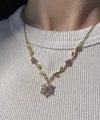Mor Prenses Çiçeği Violet Kolye