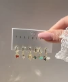 Renkli Mini Motifli Küpe Takımı I Xuping