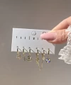 Kalp ve Kuğu Motifli Küpe Takımı I Xuping