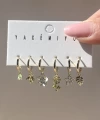 Mini Çiçek Motifli Küpe Takımı I Xuping