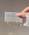 Renkli Mini Motifli Küpe Takımı I Xuping