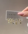 Mini Çiçek Motifli Küpe Takımı I Xuping