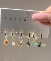 Renkli Mini Motifli Küpe Takımı I Xuping