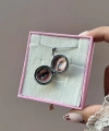 Çift Fotoğraflı Yuvarlak Kapaklı Altın Kolye (1,5 cm)