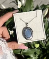 Oval Desenli Fotoğraflı Kapaklı Kolye I Çelik