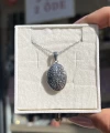 Oval Desenli Minimal Çift Fotoğraflı Kolye I Çelik (1,5 cm)